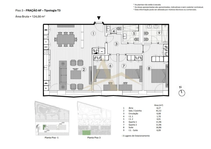 Apartamento T3 para Venda em Paranhos Planta 1