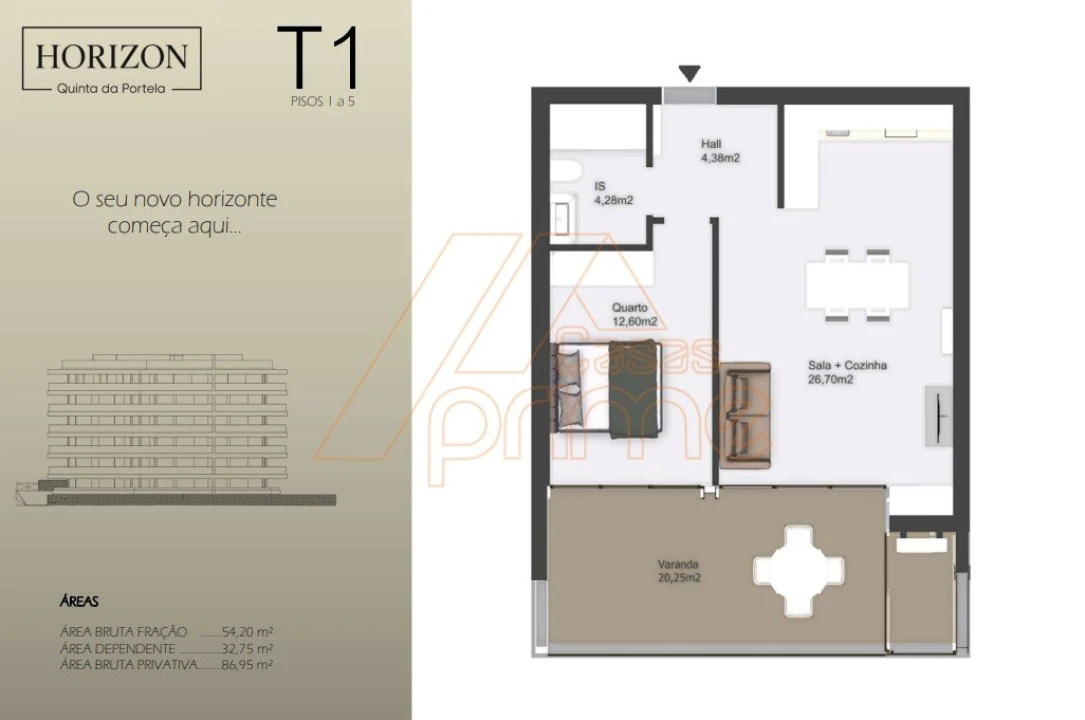 Apartamento T1 para Venda em Santo Antonio dos Olivais Foto 11