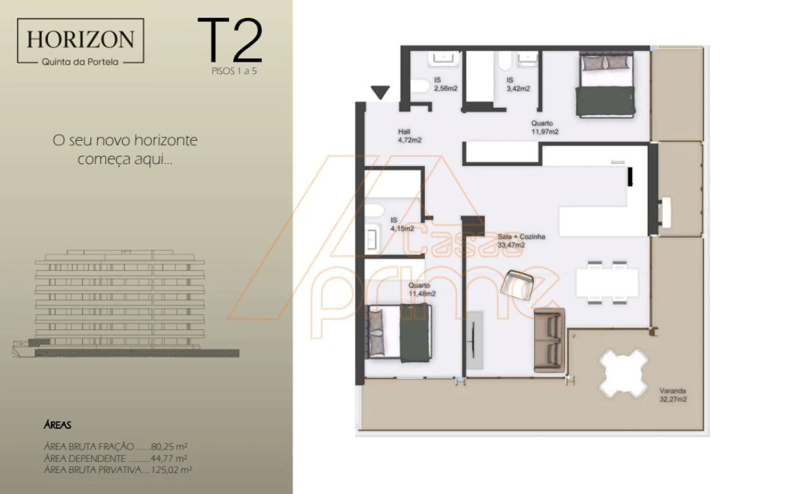 Apartamento T2 para Venda em Santo Antonio dos Olivais Foto 11