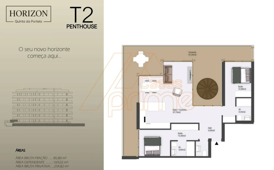 Apartamento T2 para Venda em Santo Antonio dos Olivais Foto 15