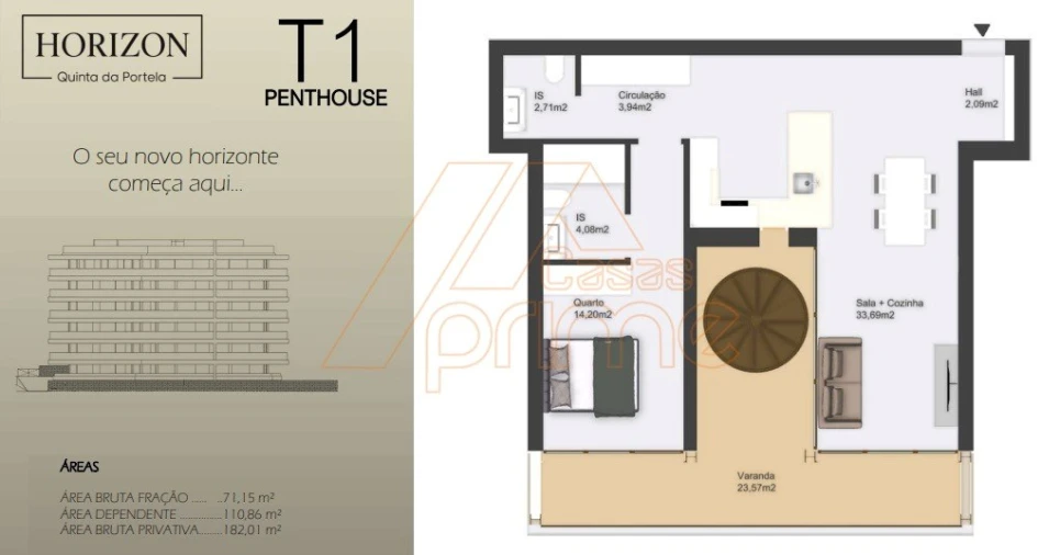 Apartamento T1 para Venda em Santo Antonio dos Olivais Foto 15