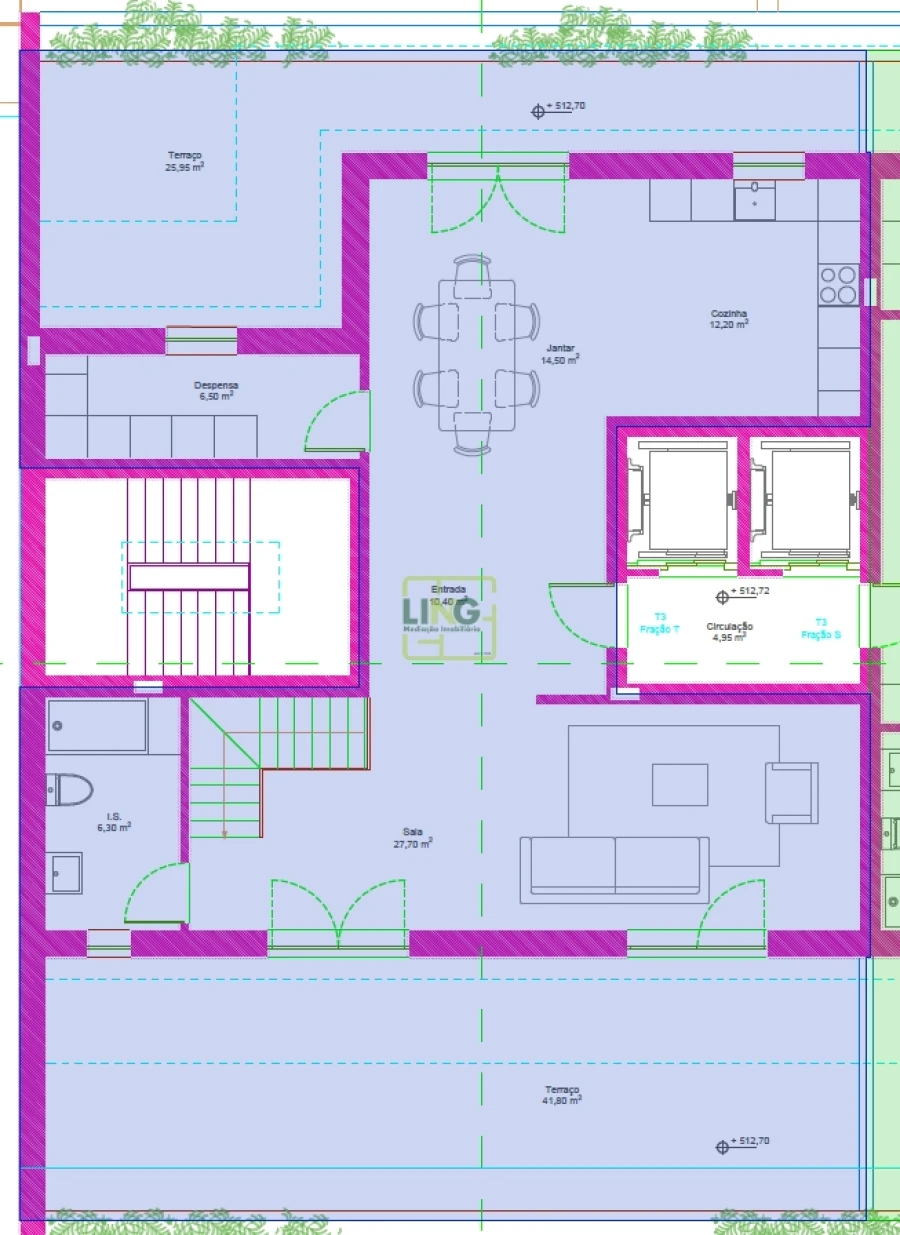 Apartamento T3 para Venda em Covilhã e Canhoso Planta 2