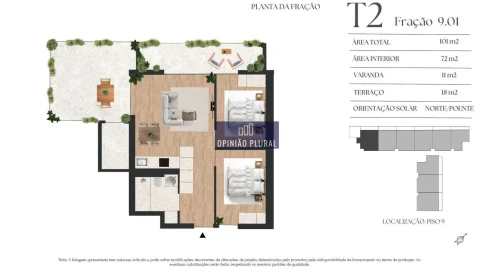Apartamento T2 para Venda em Vilar de Andorinho