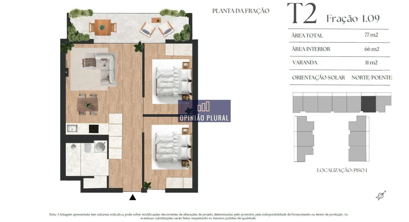Apartamento T2 para Venda em Vilar de Andorinho Foto 8