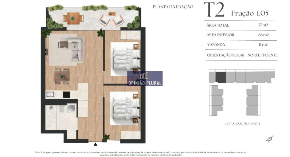 Apartamento T2 para Venda em Vilar de Andorinho Foto 8