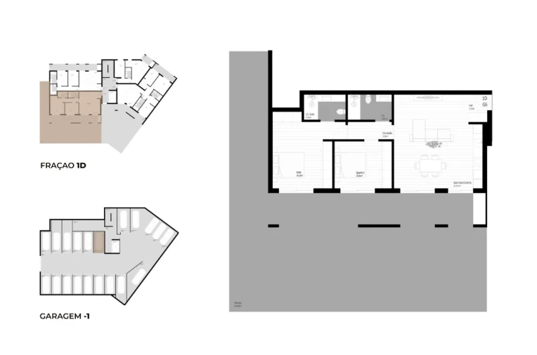 Apartamento T2 para Venda em Pedrouços Planta 1