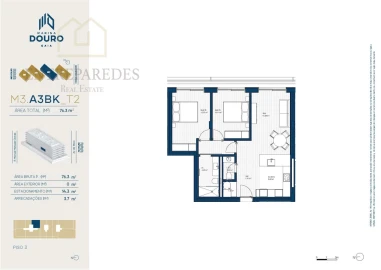 Apartamento T2 para Venda em Santa Marinha e São Pedro da Afurada