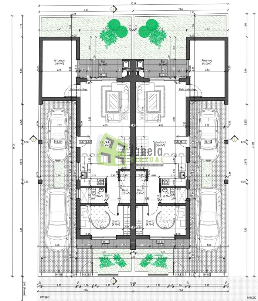 Moradia T3 para Venda em Fernao Ferro Planta 1