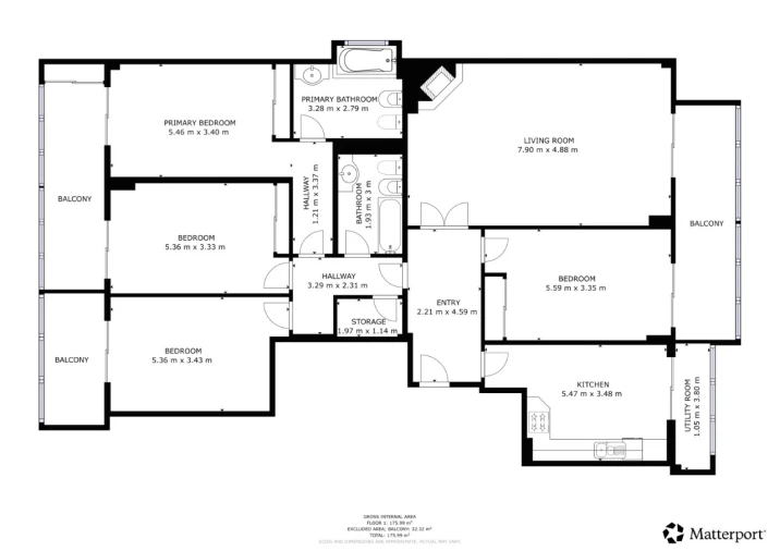 Apartamento T4 para Venda em Carnaxide e Queijas Planta 1