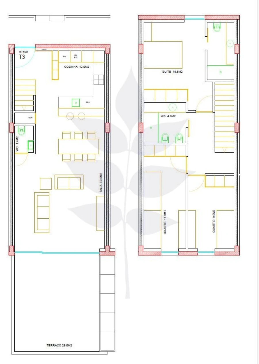 Apartamento T3 para Venda em Vila de Prado Planta 1