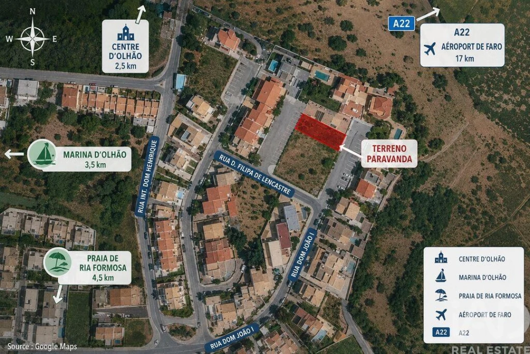 Terreno para Venda em Quelfes Foto 1