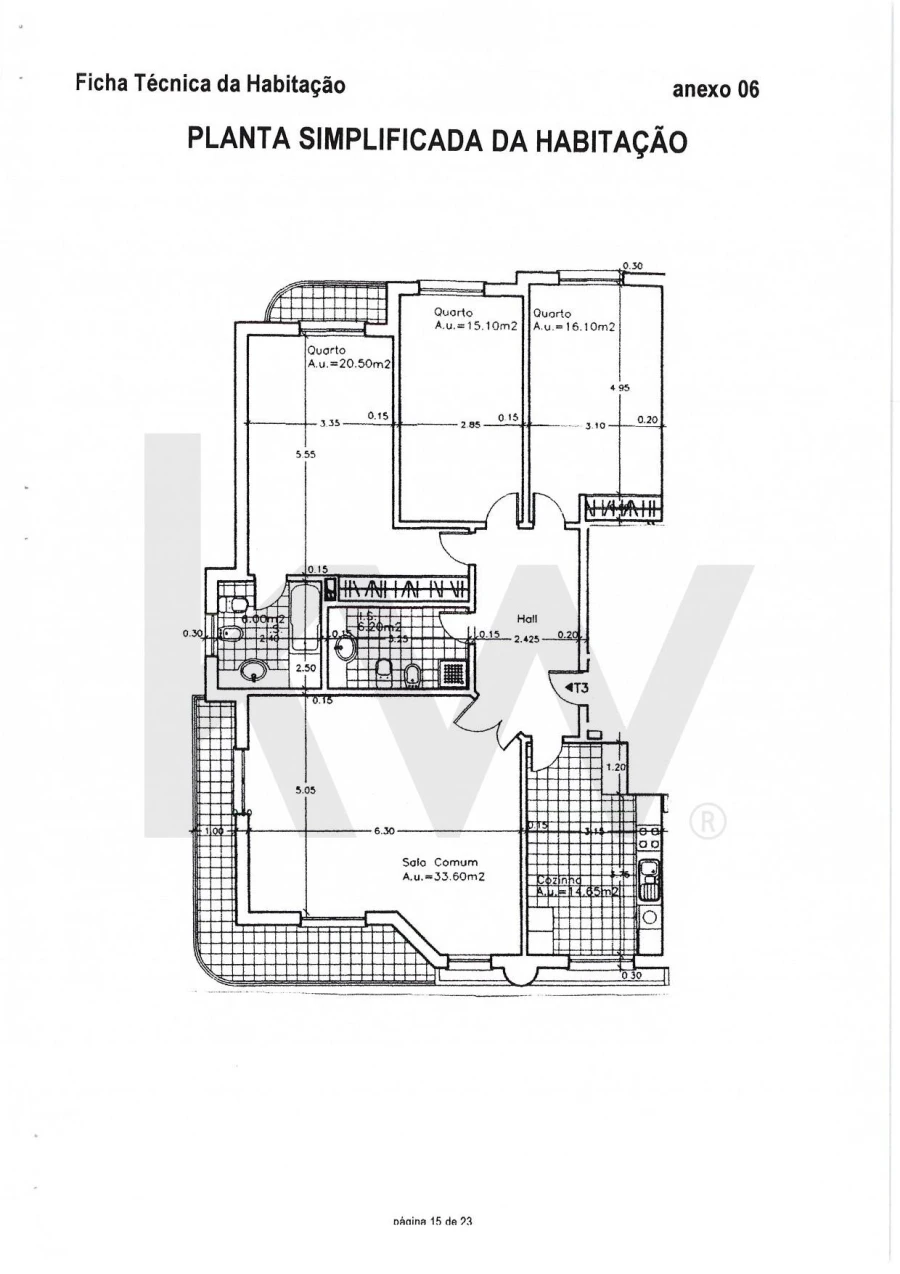 Apartamento T3 para Venda em Alhandra, São João dos Montes e Calhandriz Planta 1