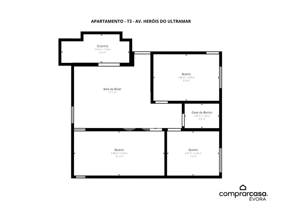 Apartamento T3 para Venda em Malagueira e Horta das Figueiras Foto 13