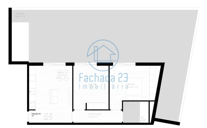 Apartamento T2 para Venda em Vila Nova de Cerveira e Lovelhe Planta 1
