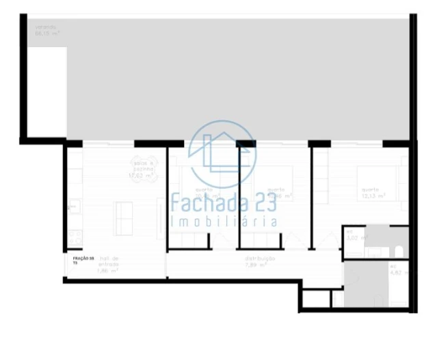 Apartamento T3 para Venda em Vila Nova de Cerveira e Lovelhe Planta 1