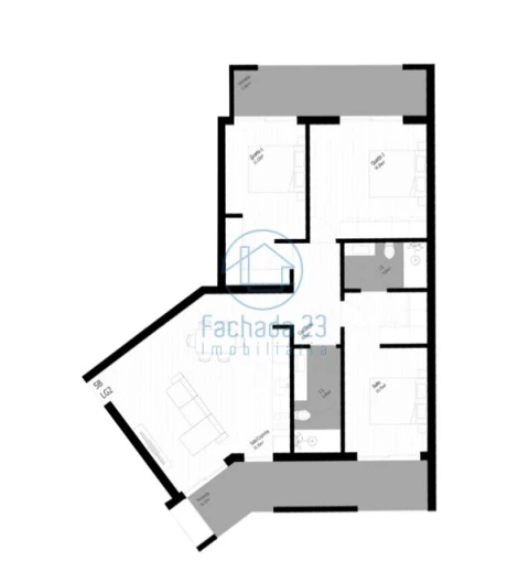 Apartamento T3 para Venda em Pedrouços