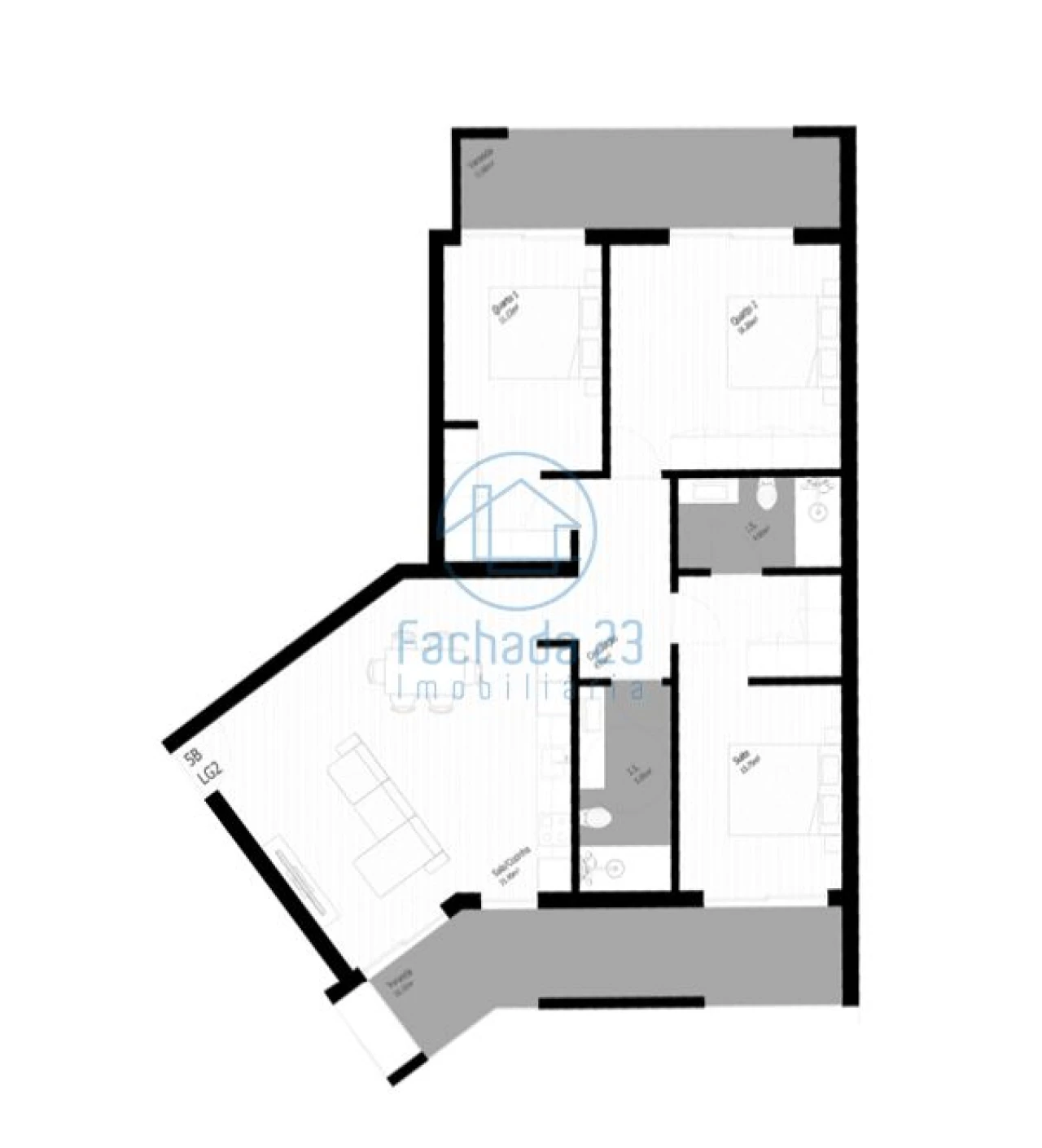Apartamento T3 para Venda em Pedrouços Foto 13