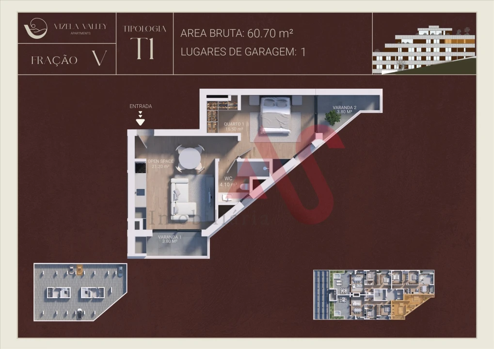 Apartamento T1 para Venda em Caldas de Vizela (São Miguel e São João) Foto 28