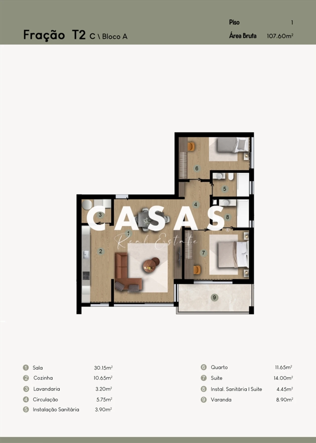 Apartamento T2 para Venda em Camara de Lobos Foto 14