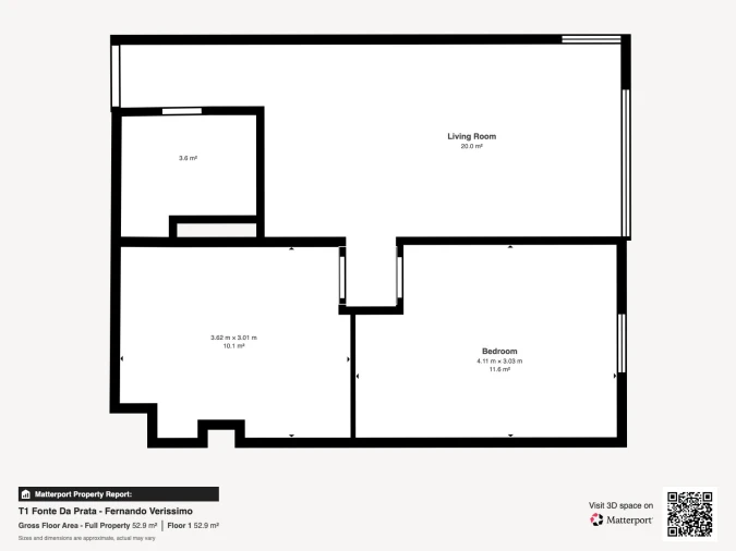 Apartamento T1 para Venda em Alhos Vedros Planta 1