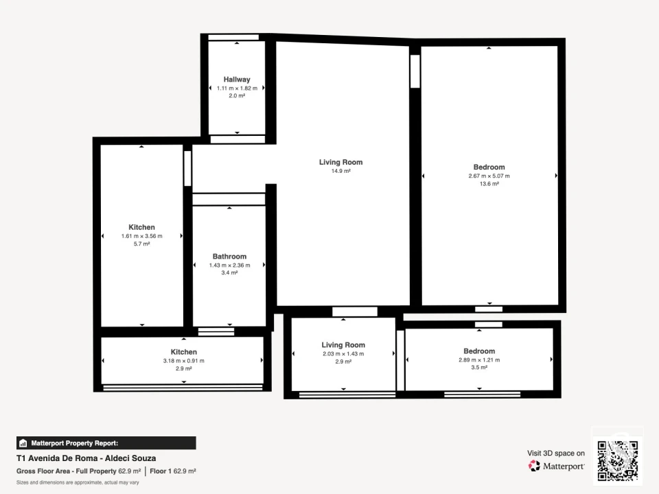 Apartamento T1 para Venda em Alvalade Foto 14