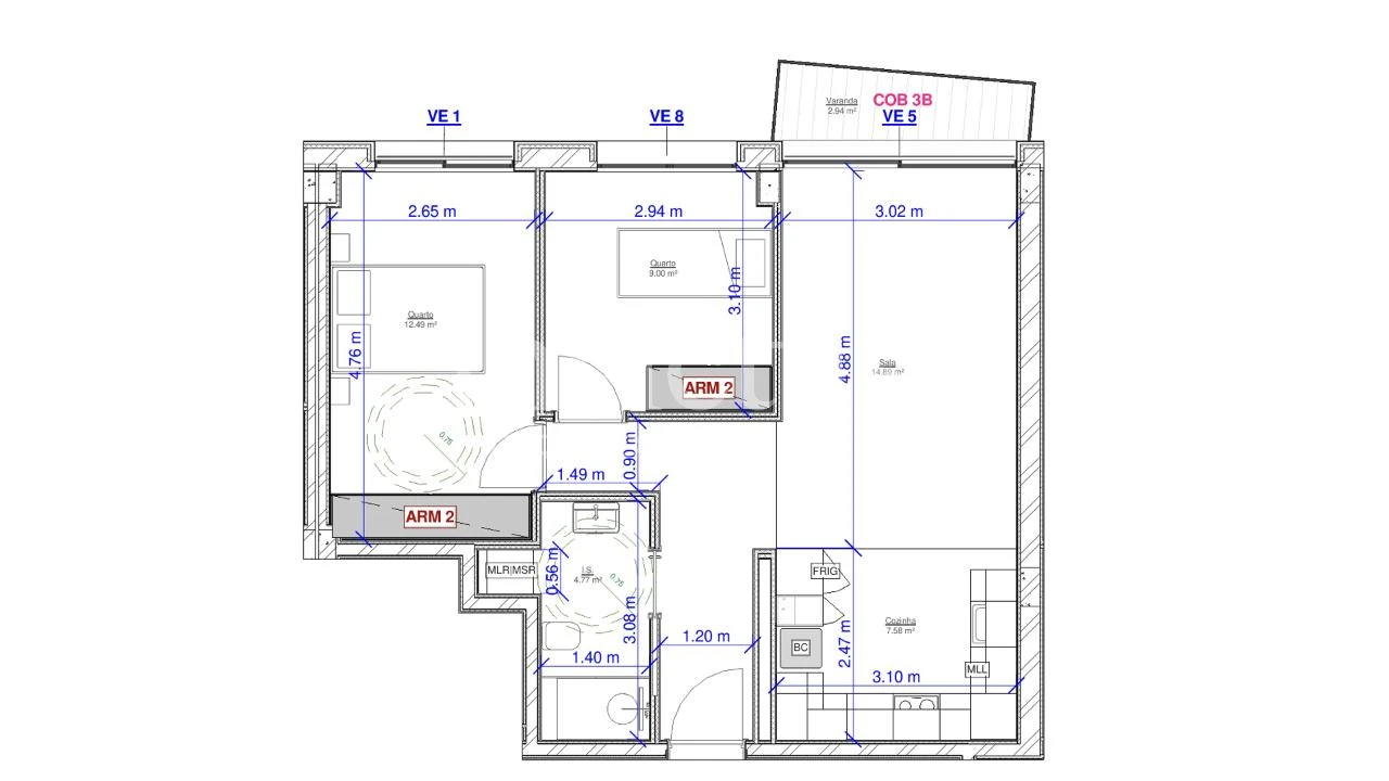 Apartamento T2 para Venda em Matosinhos e Leça da Palmeira Foto 9