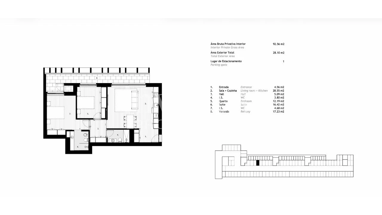 Apartamento T2 para Venda em Arcozelo Foto 11
