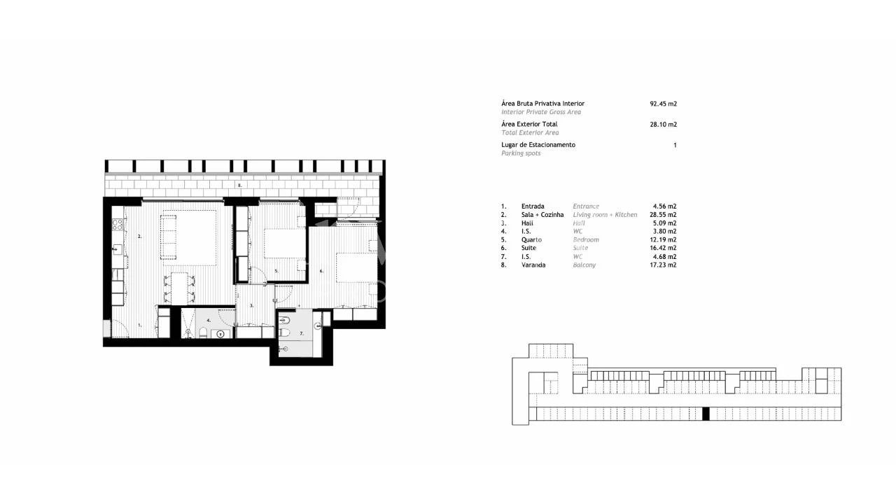 Apartamento T2 para Venda em Arcozelo Foto 11