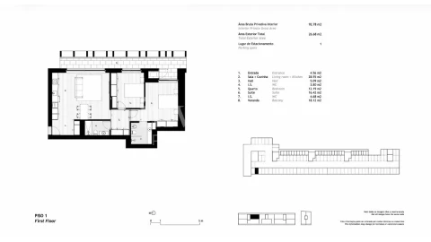 Apartamento T2 para Venda em Arcozelo