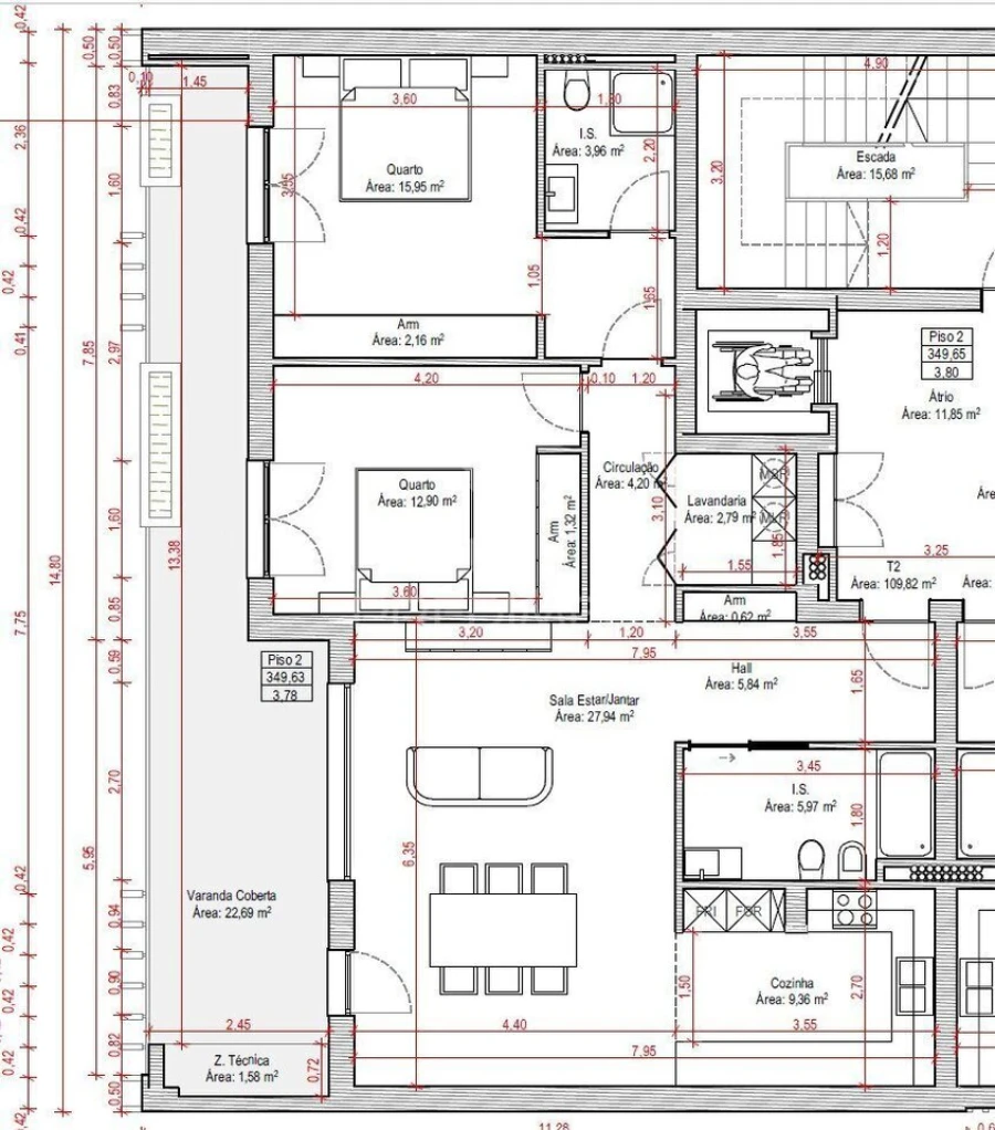 Apartamento T2 para Venda em Fatima Foto 20