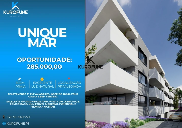 Apartamento T1 para Venda em Gulpilhares e Valadares Foto 9