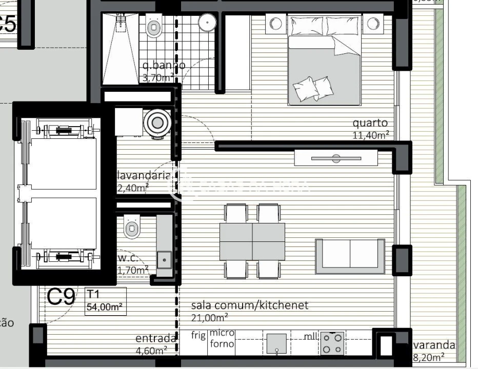 Apartamento T1 para Venda em Matosinhos e Leça da Palmeira Foto 1