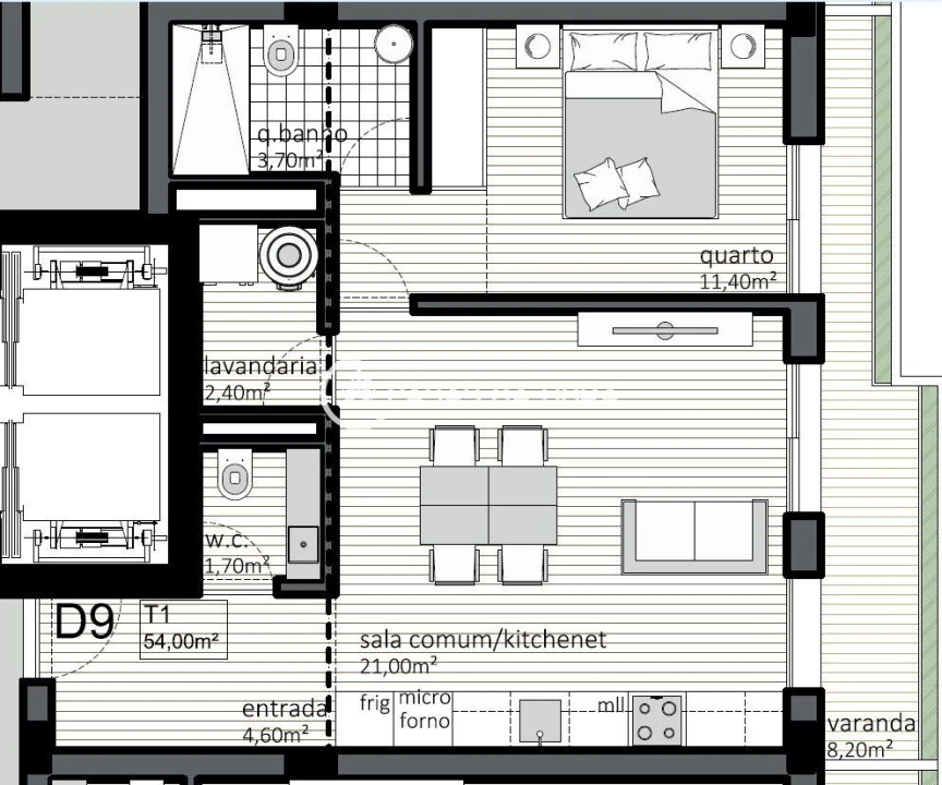 Apartamento T1 para Venda em Matosinhos e Leça da Palmeira Foto 1