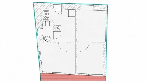 Apartamento T1 para Venda em Santa Marinha e São Pedro da Afurada