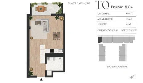 Apartamento T1 para Venda em Vilar de Andorinho
