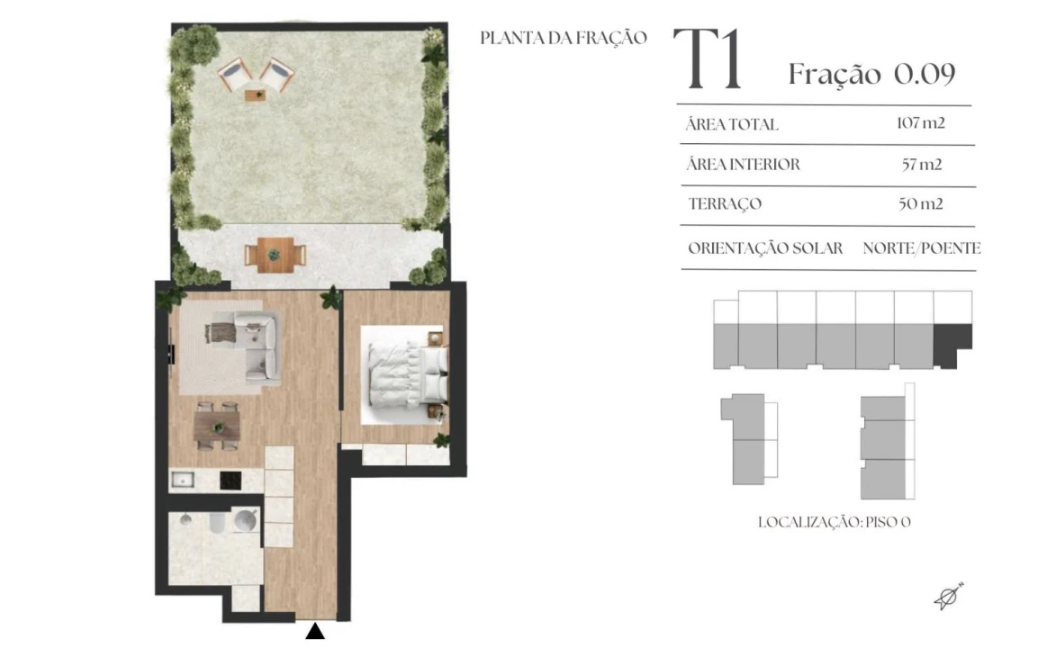 Apartamento T2 para Venda em Vilar de Andorinho Planta 2