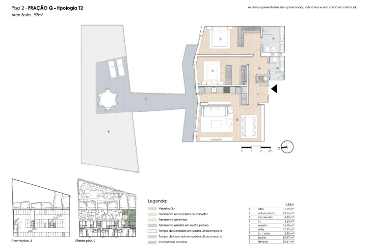 Apartamento T2 para Venda em Paranhos Planta 1