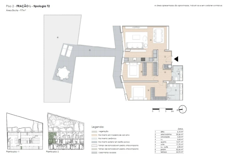 Apartamento T2 para Venda em Paranhos Planta 1