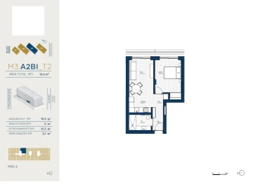 Apartamento T2 para Venda em Santa Marinha e São Pedro da Afurada