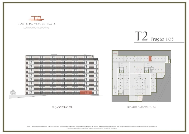 Apartamento T2 para Venda em Vilar de Andorinho Planta 2