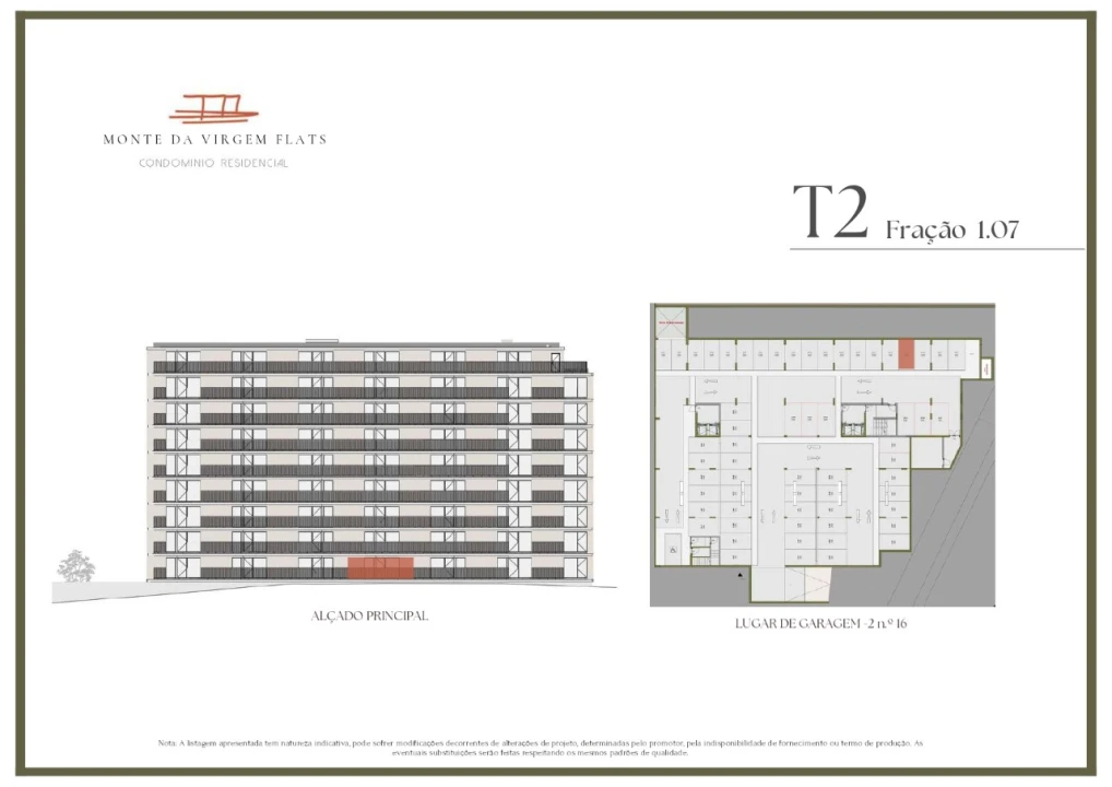Apartamento T2 para Venda em Vilar de Andorinho Planta 2