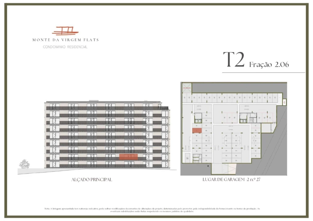 Apartamento T2 para Venda em Vilar de Andorinho Planta 2