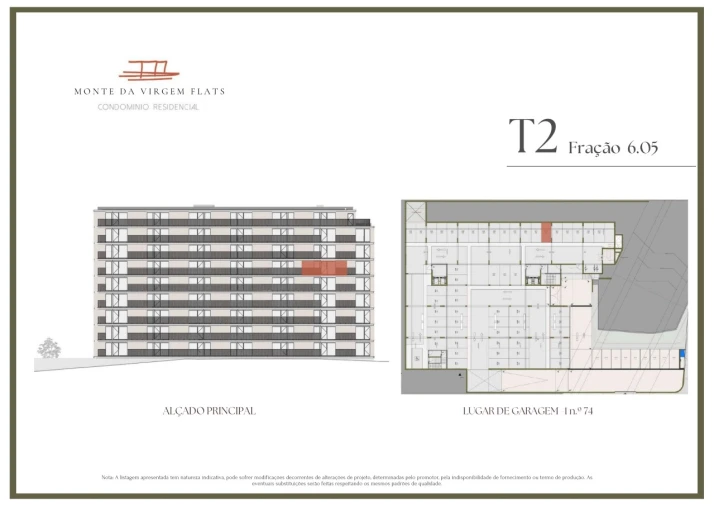 Apartamento T2 para Venda em Vilar de Andorinho Planta 1
