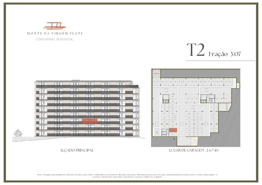 Apartamento T2 para Venda em Vilar de Andorinho Planta 2
