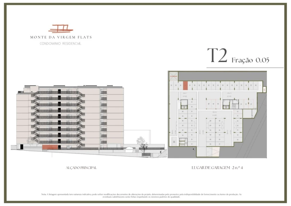 Apartamento T2 para Venda em Vilar de Andorinho Planta 2