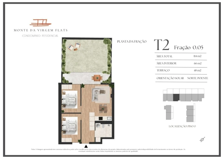 Apartamento T2 para Venda em Vilar de Andorinho Planta 1