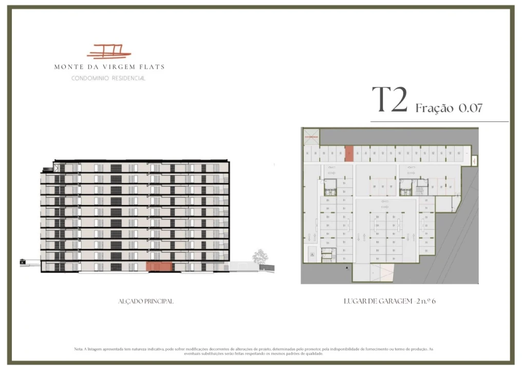 Apartamento T2 para Venda em Vilar de Andorinho Planta 2