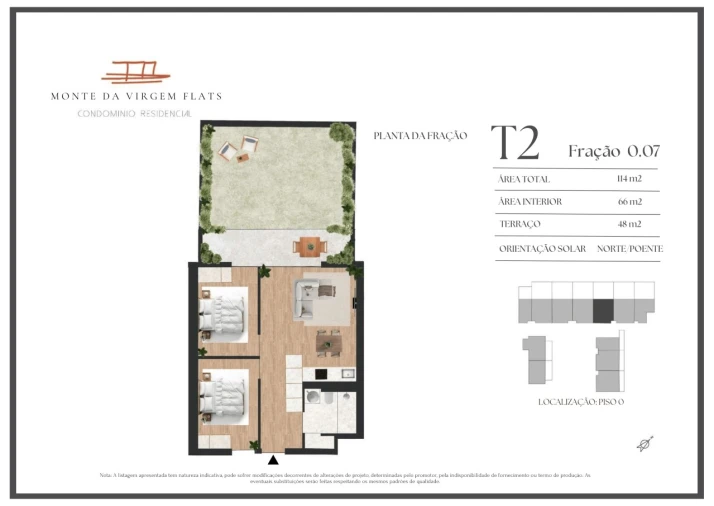 Apartamento T2 para Venda em Vilar de Andorinho Planta 1