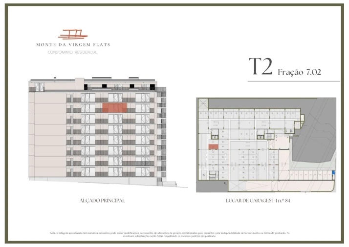 Apartamento T2 para Venda em Vilar de Andorinho Planta 2