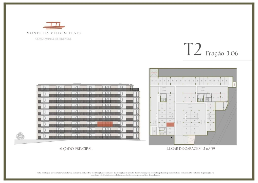 Apartamento T2 para Venda em Vilar de Andorinho Planta 2